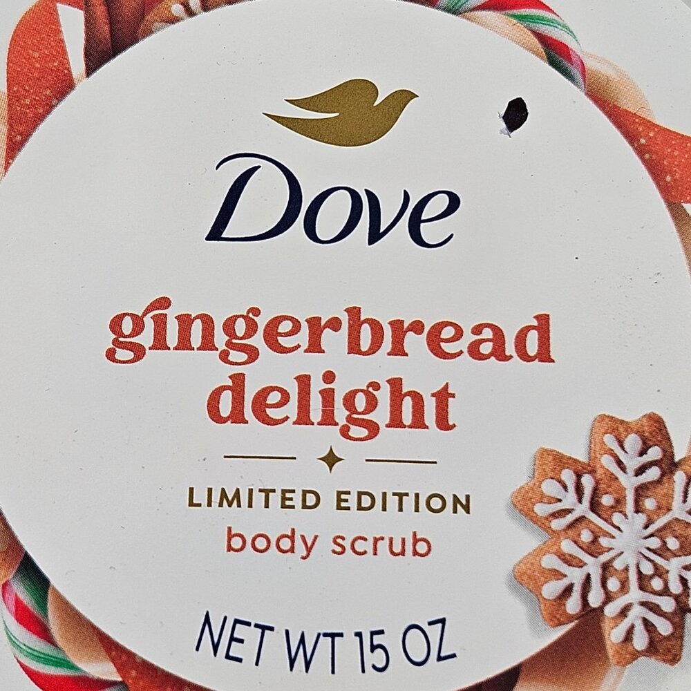 Dove Body Scrub Gingerbread Delight Limited Edition 15 oz Holiday Treats - Picture 4 of 11